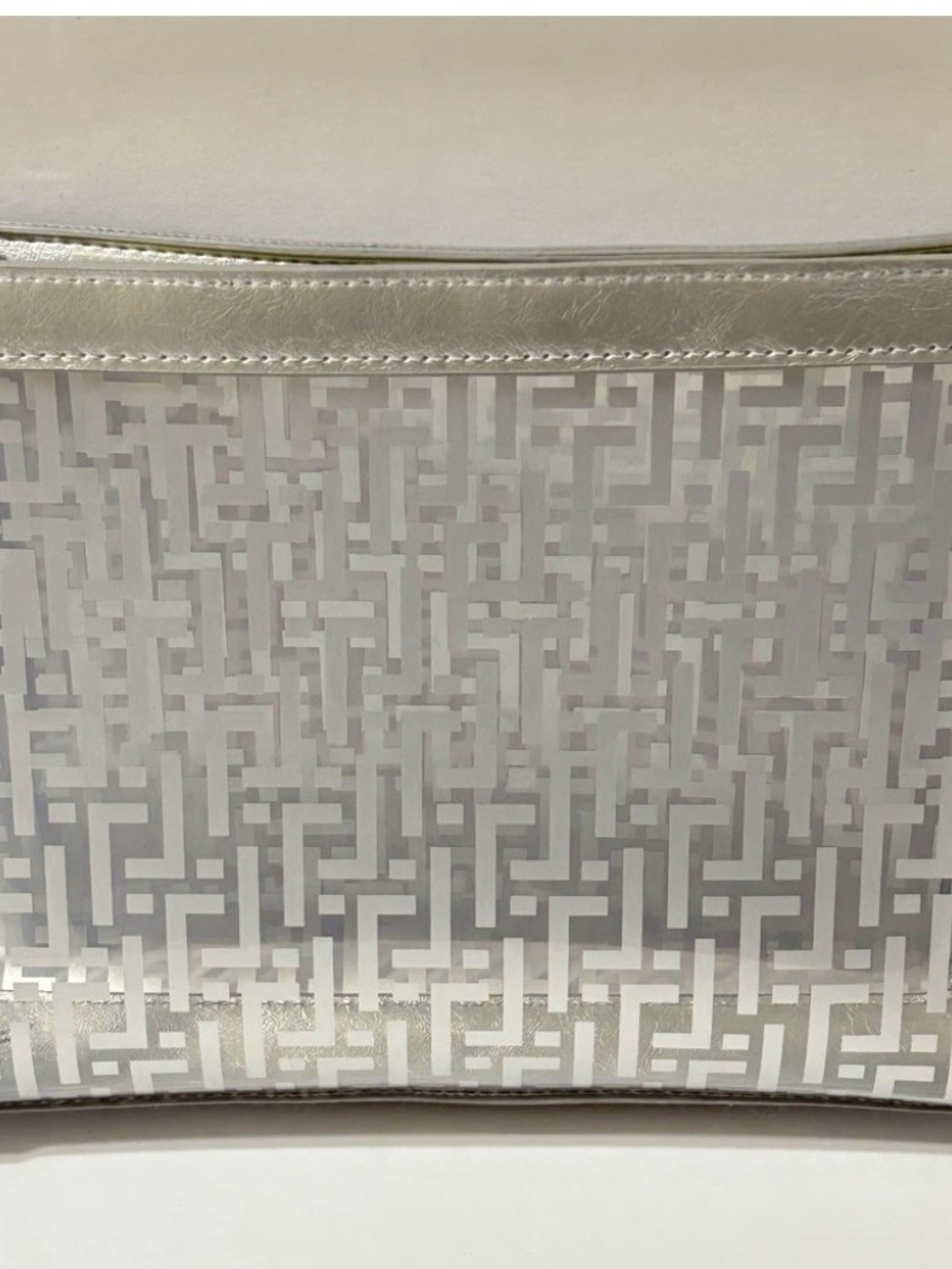 Trinny London Chepstow Makeup Bag Silver Clear Cosmetic Travel Case NWOT - Picture 2 of 4